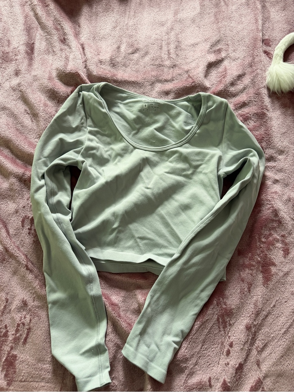 OQQ long sleeve crop top